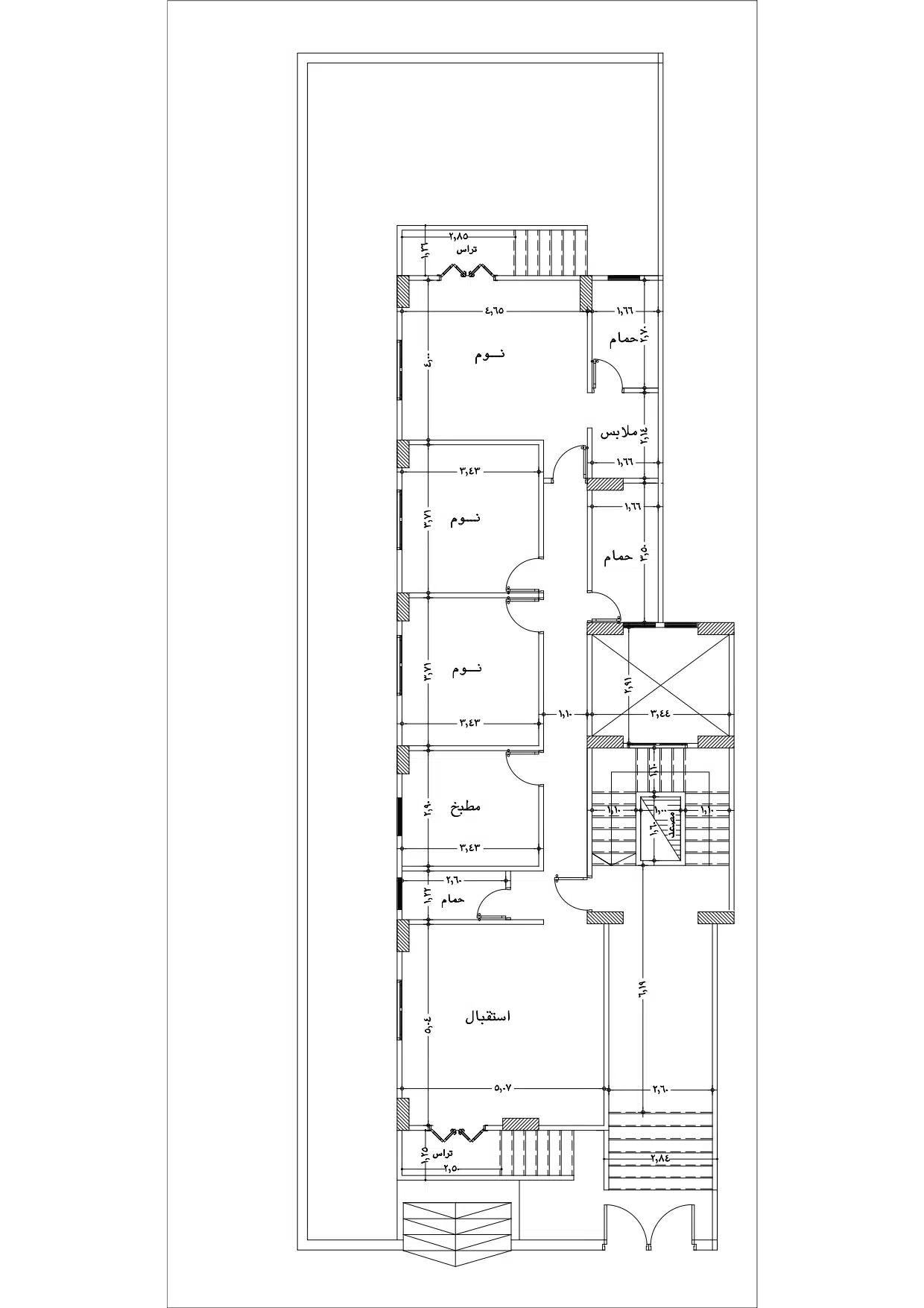 وحدة 170 م² + جاردن في مشروع F100